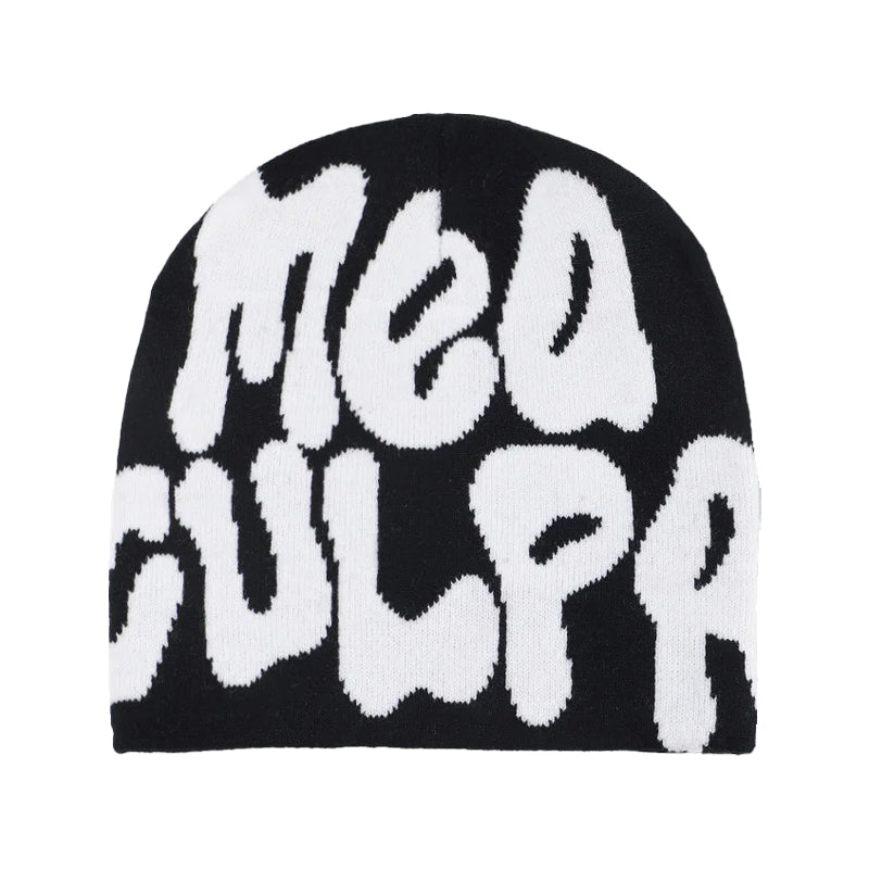 MEA CULPA BLACK BEANIE